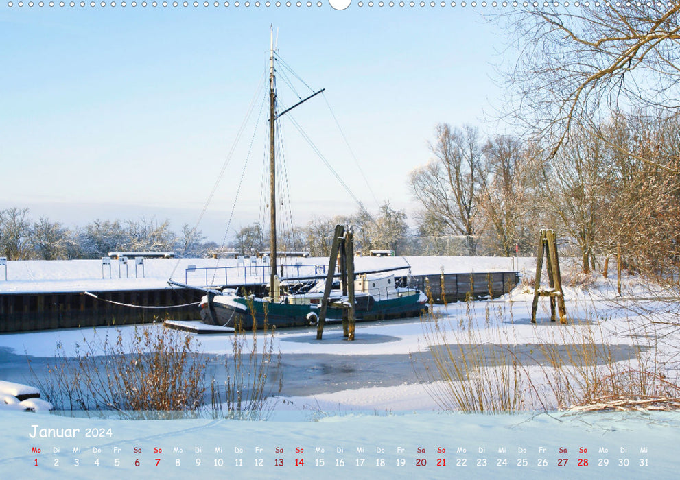 Altes Land im Wechsel der Jahreszeiten (CALVENDO Premium Wandkalender 2024)