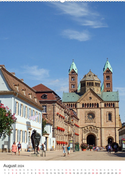 Speyer-Rund um die Maximilianstraße (CALVENDO Wandkalender 2024)