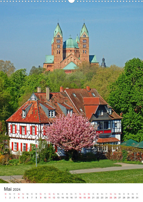 Speyer-Around Maximilianstrasse (Calvendo Premium Calendrier mural 2024) 