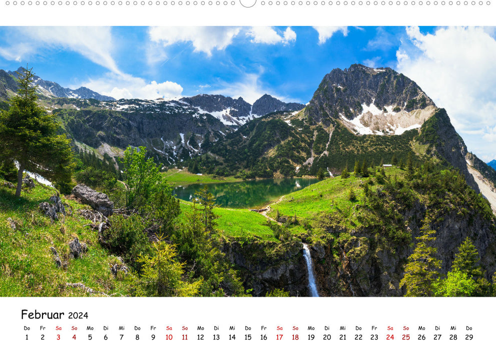 Traumhafte Orte - Berge, Seen und Meer (CALVENDO Premium Wandkalender 2024)