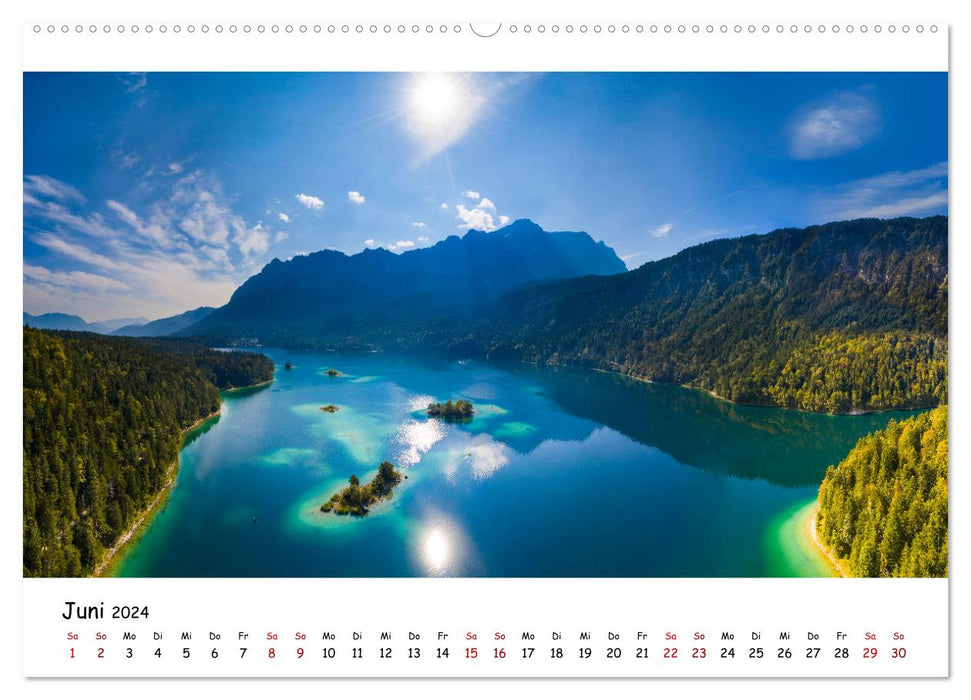 Traumhafte Orte - Berge, Seen und Meer (CALVENDO Premium Wandkalender 2024)