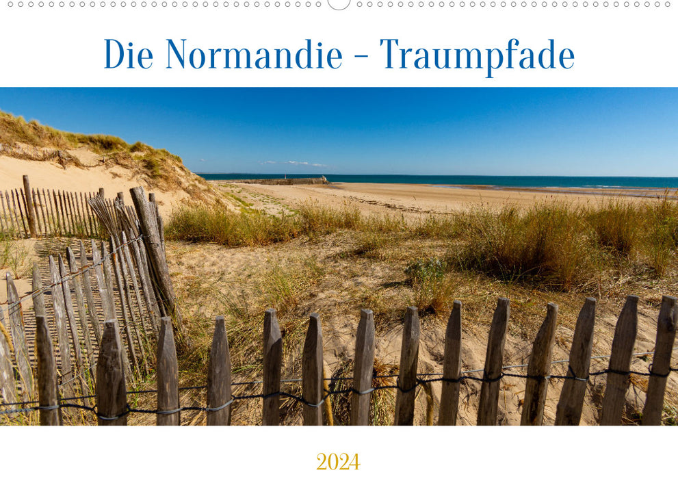 Normandie - chemins de rêve (Calendrier mural CALVENDO 2024) 