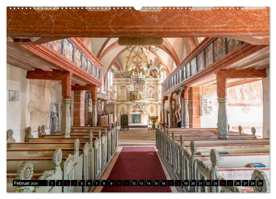 Margrave churches. A valuable treasure (CALVENDO Premium Wall Calendar 2024) 