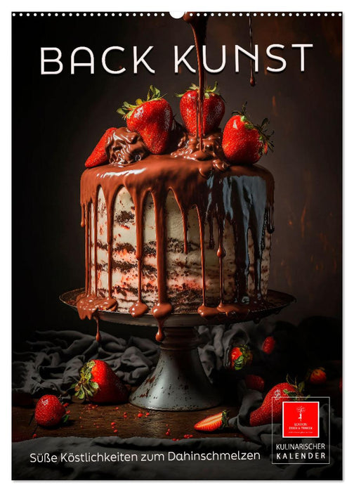 Baking art - sweet delicacies to melt away (CALVENDO wall calendar 2024) 