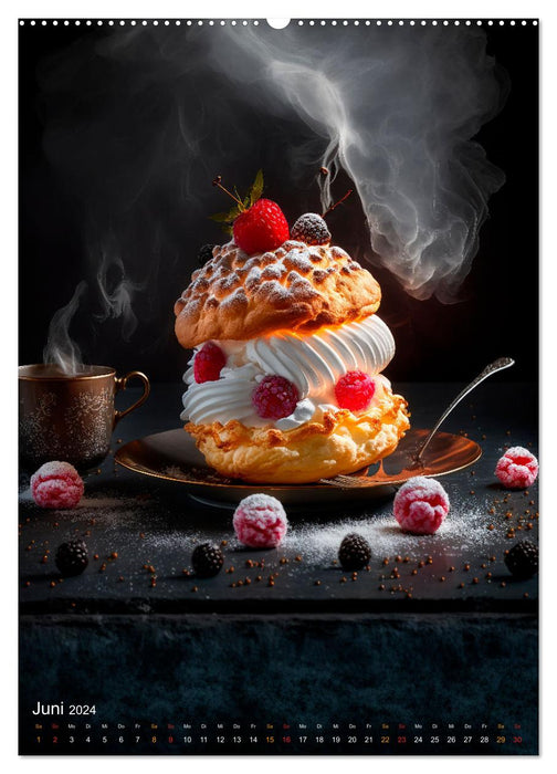 Baking art - sweet delicacies to melt away (CALVENDO wall calendar 2024) 