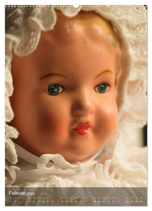 Puppen-Gesichter (CALVENDO Premium Wandkalender 2024)