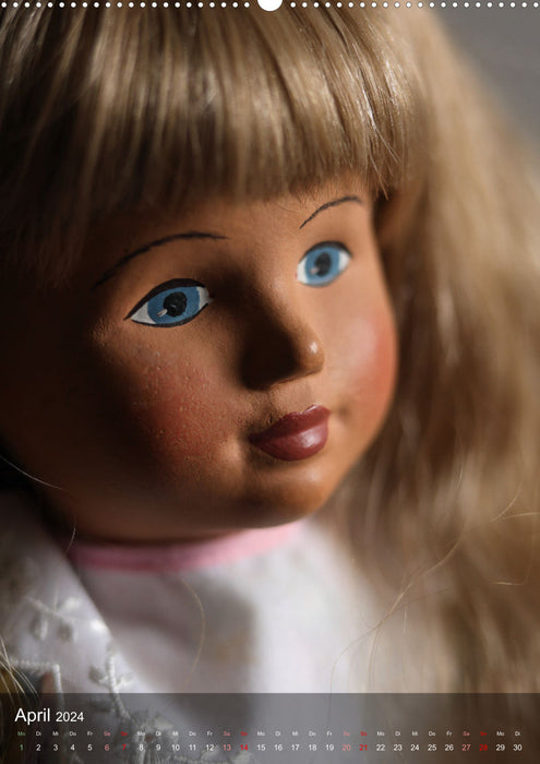 Visages de poupées (Calendrier mural CALVENDO Premium 2024) 
