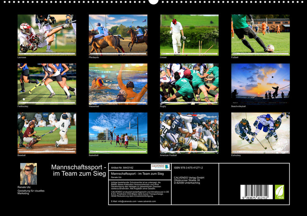 Mannschaftssport - im Team zum Sieg (CALVENDO Premium Wandkalender 2024)