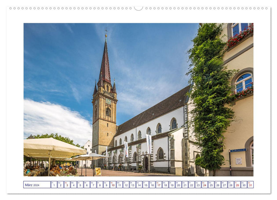 Radolfzell on beautiful Lake Constance (CALVENDO Premium Wall Calendar 2024) 