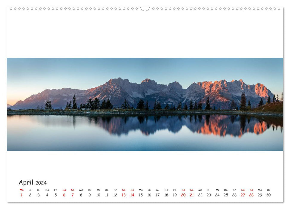 Wilder Kaiser Panorama 2024 (CALVENDO Premium Wandkalender 2024)