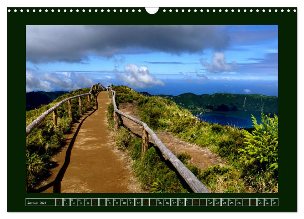 Sao Miguel - Perle des Açores (Calendrier mural CALVENDO 2024) 