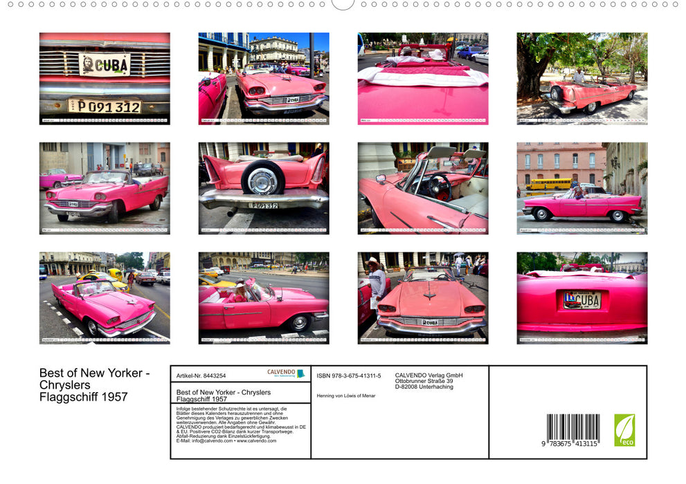 Best of New Yorker - Chryslers Flaggschiff 1957 (CALVENDO Premium Wandkalender 2024)