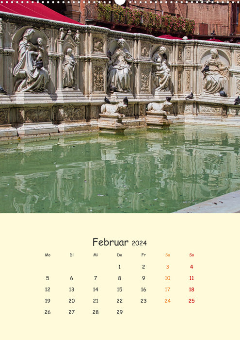 Siena - Impressionen (CALVENDO Wandkalender 2024)