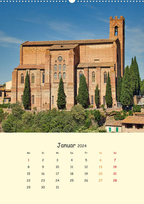 Siena - Impressionen (CALVENDO Premium Wandkalender 2024)