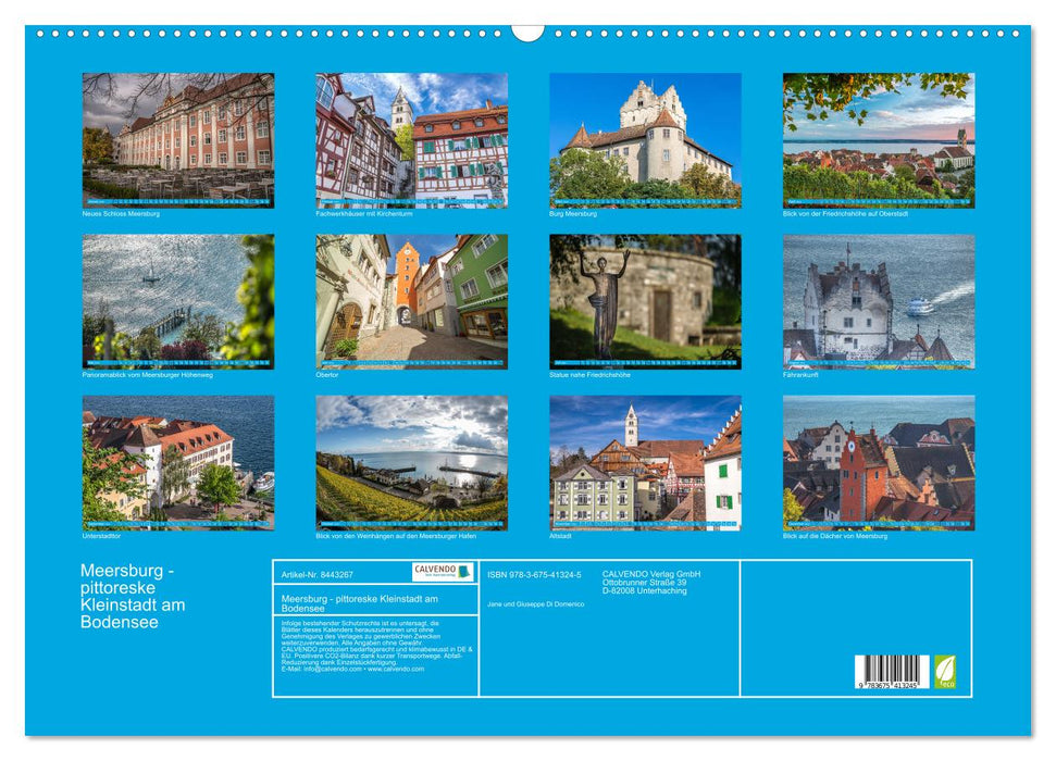 Meersburg - pittoreske Kleinstadt am Bodensee (CALVENDO Wandkalender 2024)