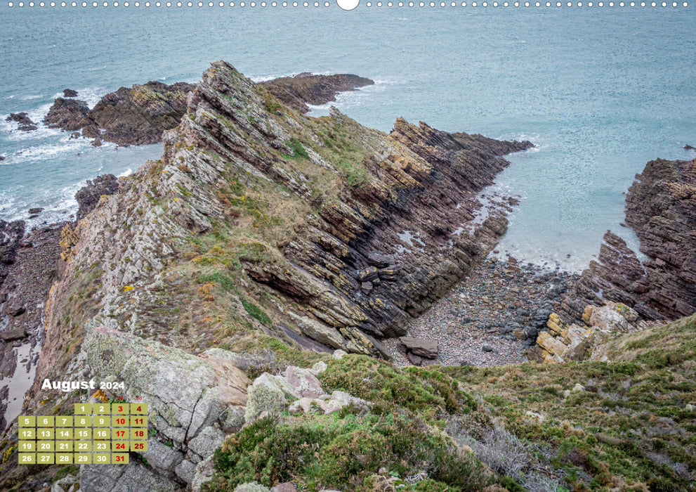 Nördliche Bretagne Die Küste von Penthièvre (CALVENDO Wandkalender 2024)