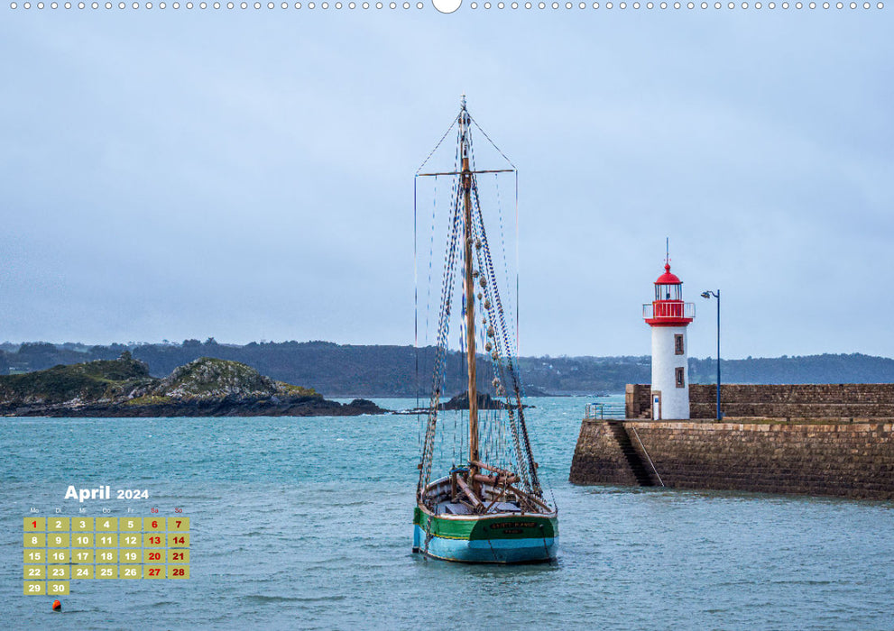 Nördliche Bretagne Die Küste von Penthièvre (CALVENDO Premium Wandkalender 2024)
