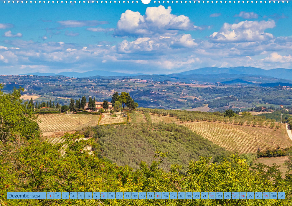 Impressionen aus San Gimignano (CALVENDO Wandkalender 2024)