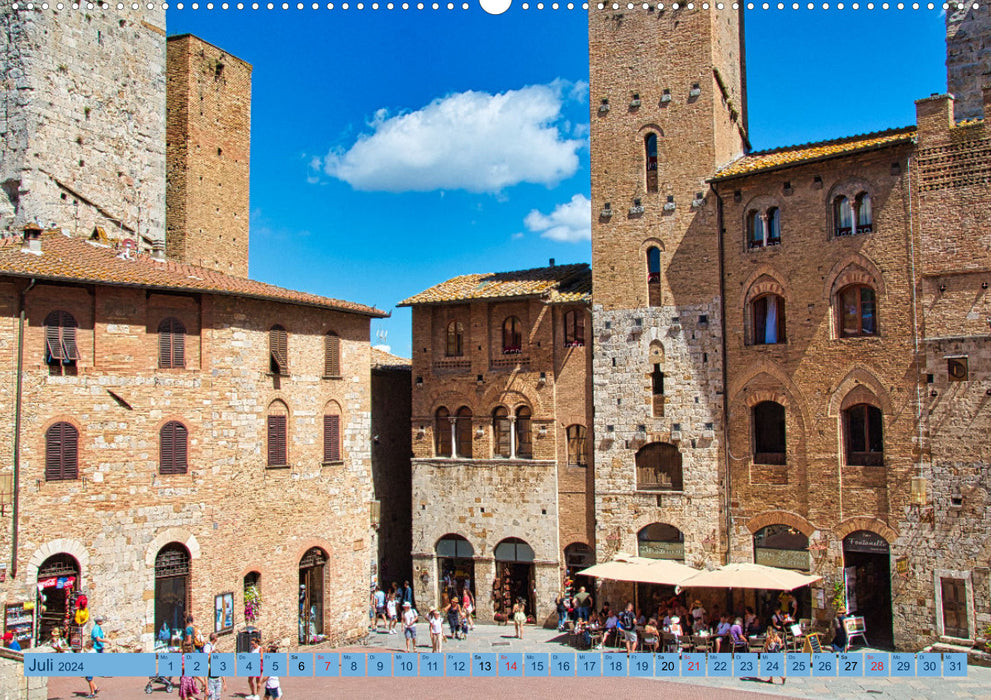 Impressionen aus San Gimignano (CALVENDO Wandkalender 2024)