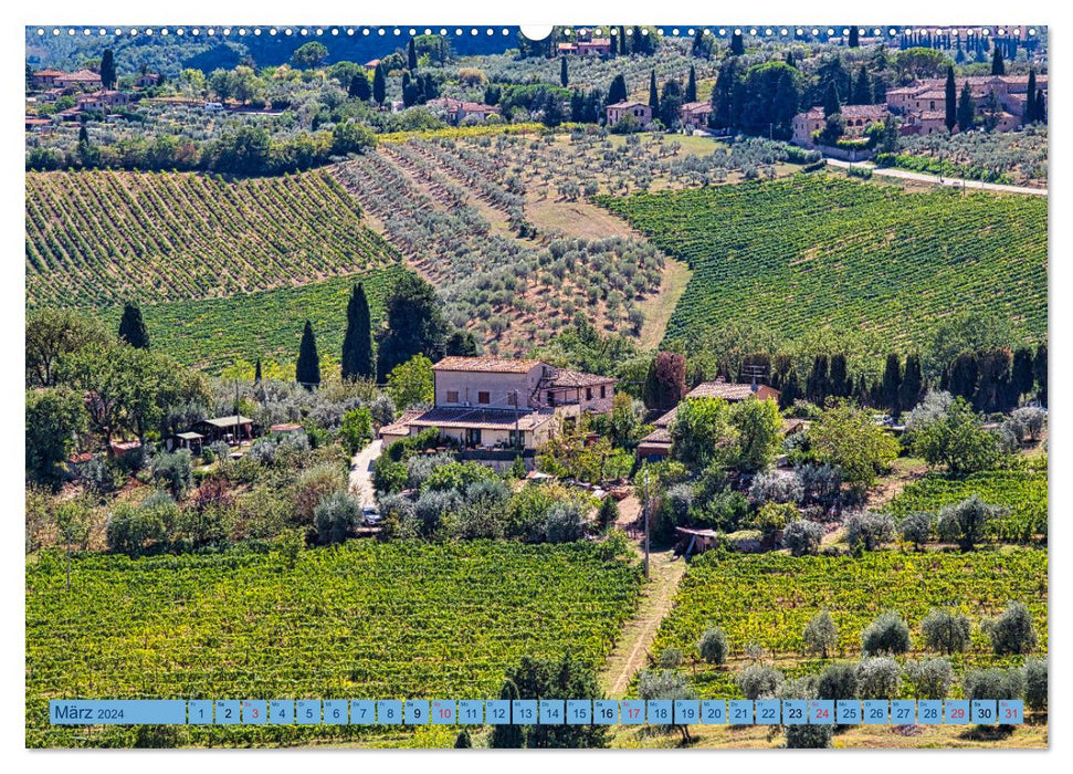 Impressions de San Gimignano (Calvendo Premium Wall Calendar 2024) 