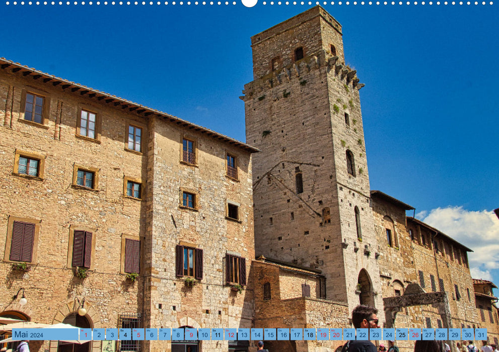 Impressionen aus San Gimignano (CALVENDO Premium Wandkalender 2024)