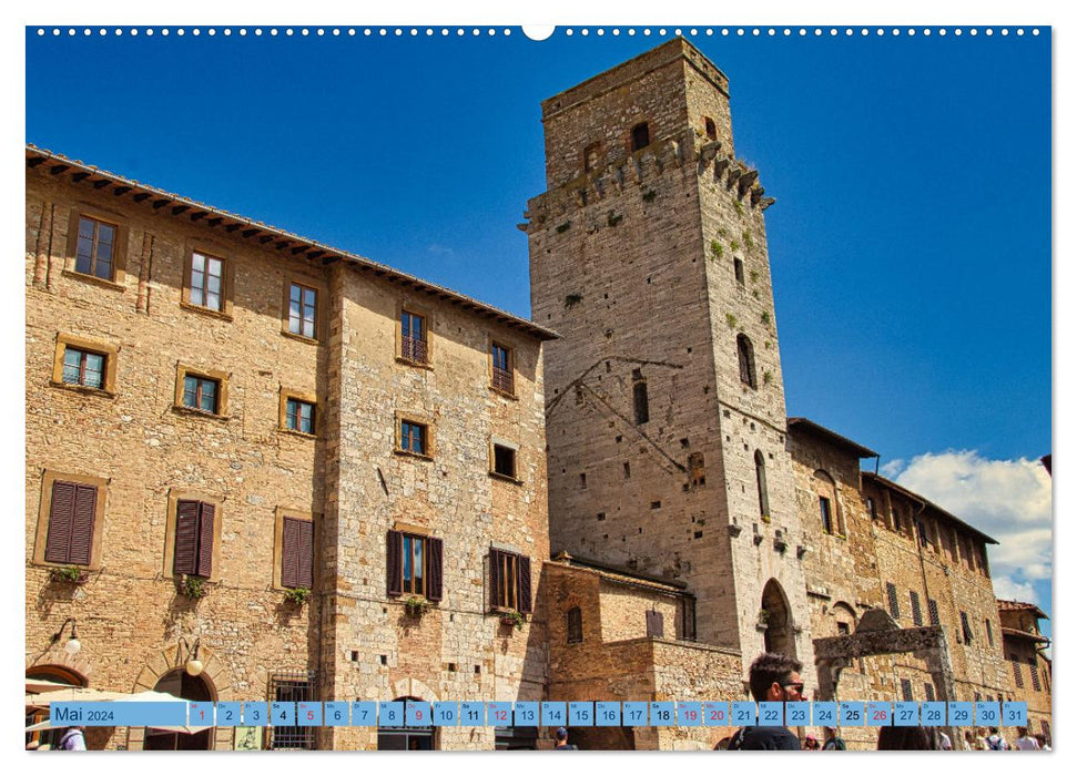 Impressionen aus San Gimignano (CALVENDO Premium Wandkalender 2024)
