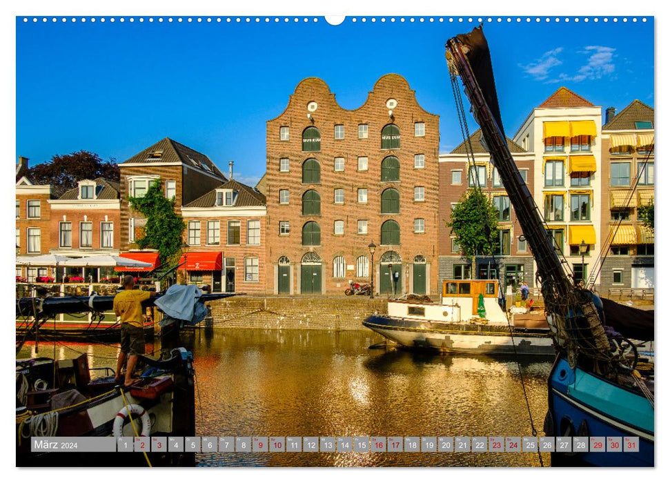 A look at Delfshaven (CALVENDO wall calendar 2024) 