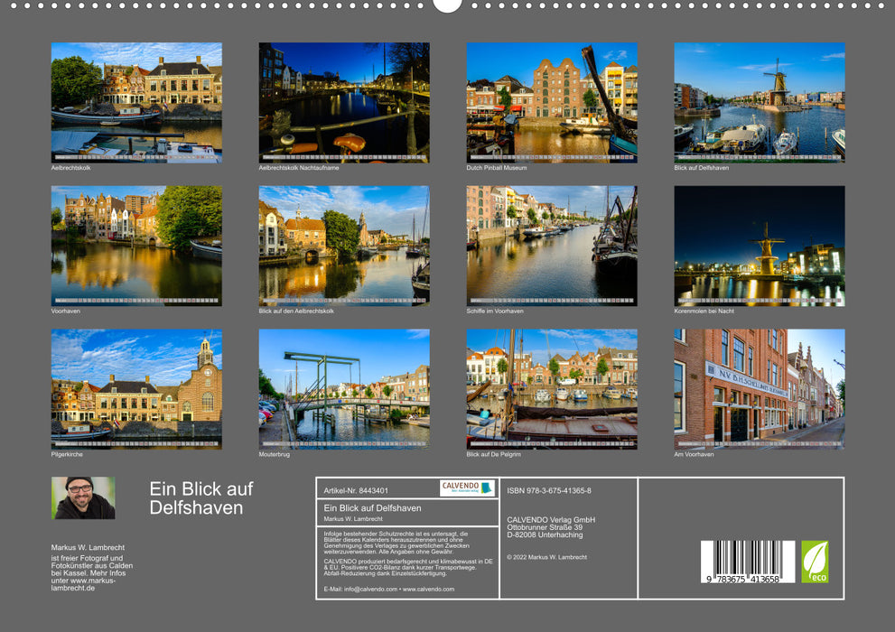 Ein Blick auf Delfshaven (CALVENDO Premium Wandkalender 2024)