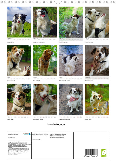 Hundefreunde (CALVENDO Wandkalender 2024)