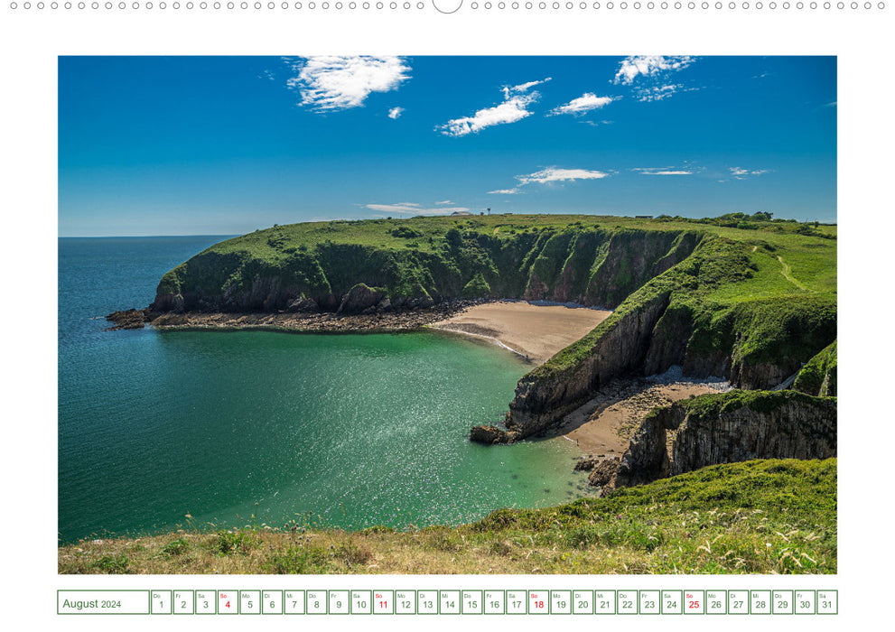 Rundreise: Wales in fünf Tagen (CALVENDO Wandkalender 2024)