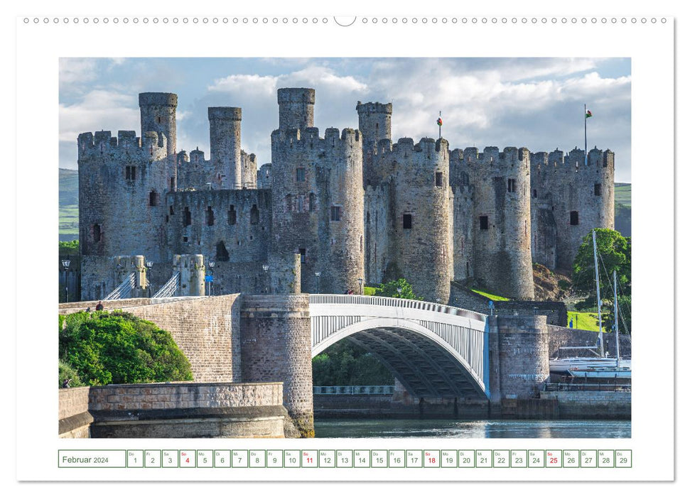 Aller-retour : le Pays de Galles en cinq jours (Calendrier mural CALVENDO Premium 2024) 