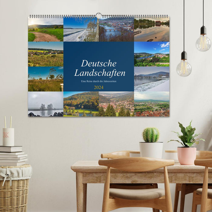 Deutsche Landschaften - eine Reise durch die Jahreszeiten (CALVENDO Wandkalender 2024)