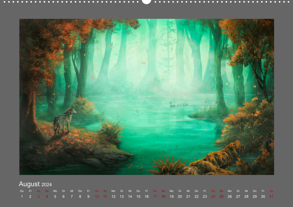 Geheimnisse des alten Waldes (CALVENDO Premium Wandkalender 2024)