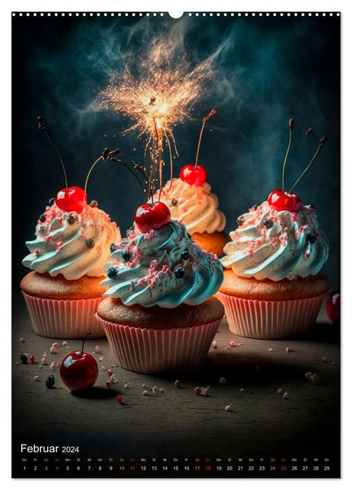 Desserts - Süße Köstlichkeiten zum Dahinschmelzen (CALVENDO Wandkalender 2024)