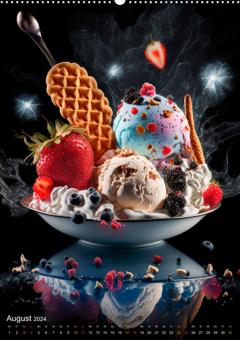 Desserts - Süße Köstlichkeiten zum Dahinschmelzen (CALVENDO Wandkalender 2024)