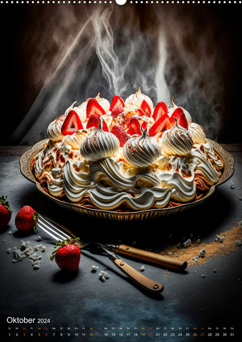 Desserts - Süße Köstlichkeiten zum Dahinschmelzen (CALVENDO Premium Wandkalender 2024)