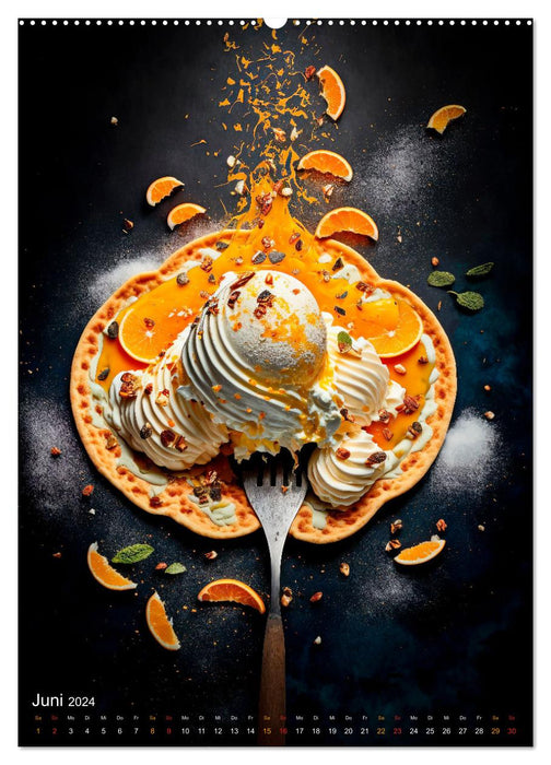 Desserts - Des gourmandises sucrées à fondre (Calendrier mural CALVENDO Premium 2024) 