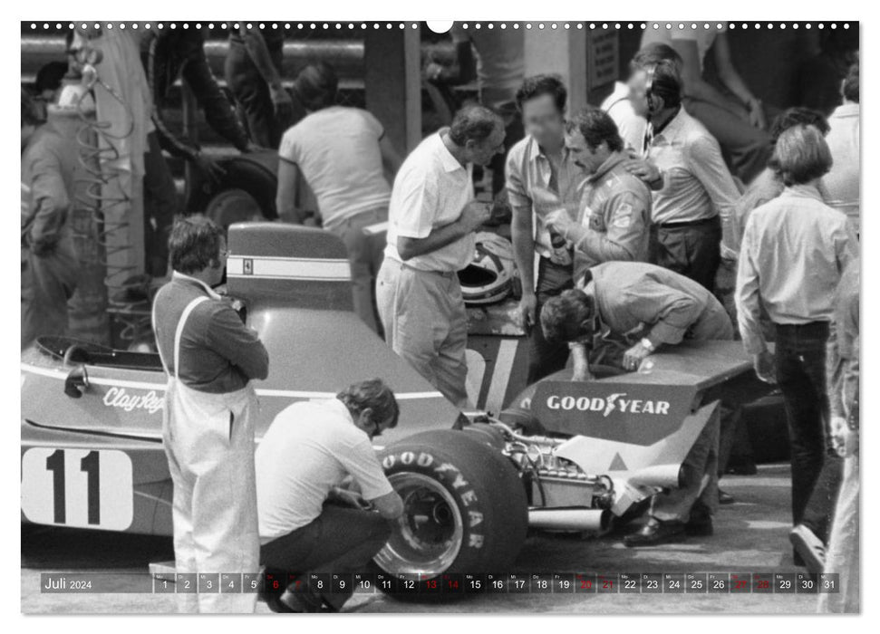 Formel, Rennen, Boxengasse 1971-´83 (CALVENDO Premium Wandkalender 2024)