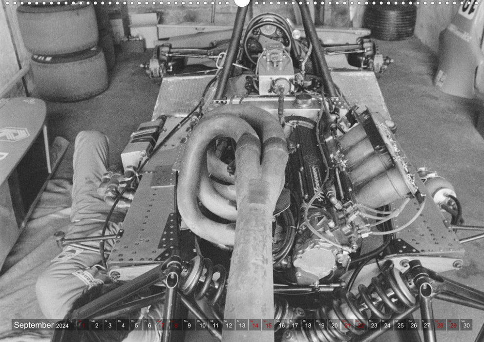 Formel, Rennen, Boxengasse  1971-´83 (CALVENDO Premium Wandkalender 2024)