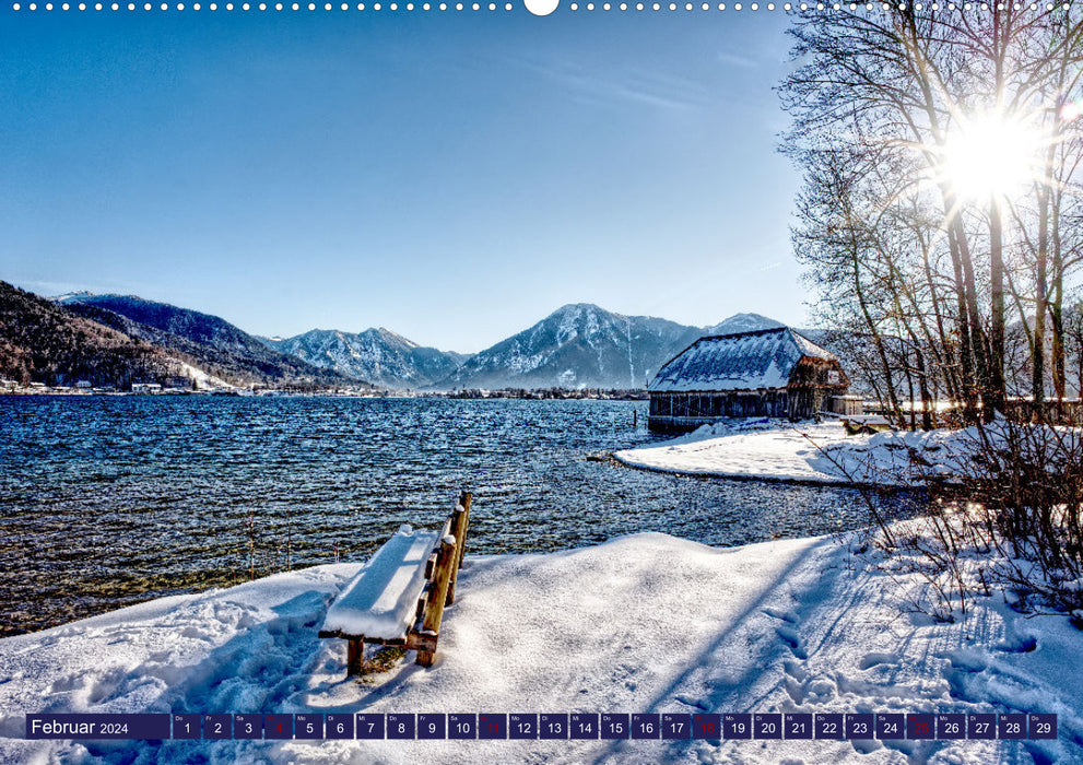 Das Jahr am Tegernsee (CALVENDO Premium Wandkalender 2024)