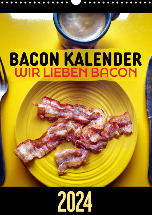 Bacon Kalender - Wir lieben Bacon (CALVENDO Wandkalender 2024)