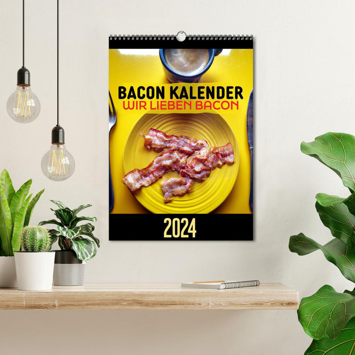 Bacon Kalender - Wir lieben Bacon (CALVENDO Wandkalender 2024)