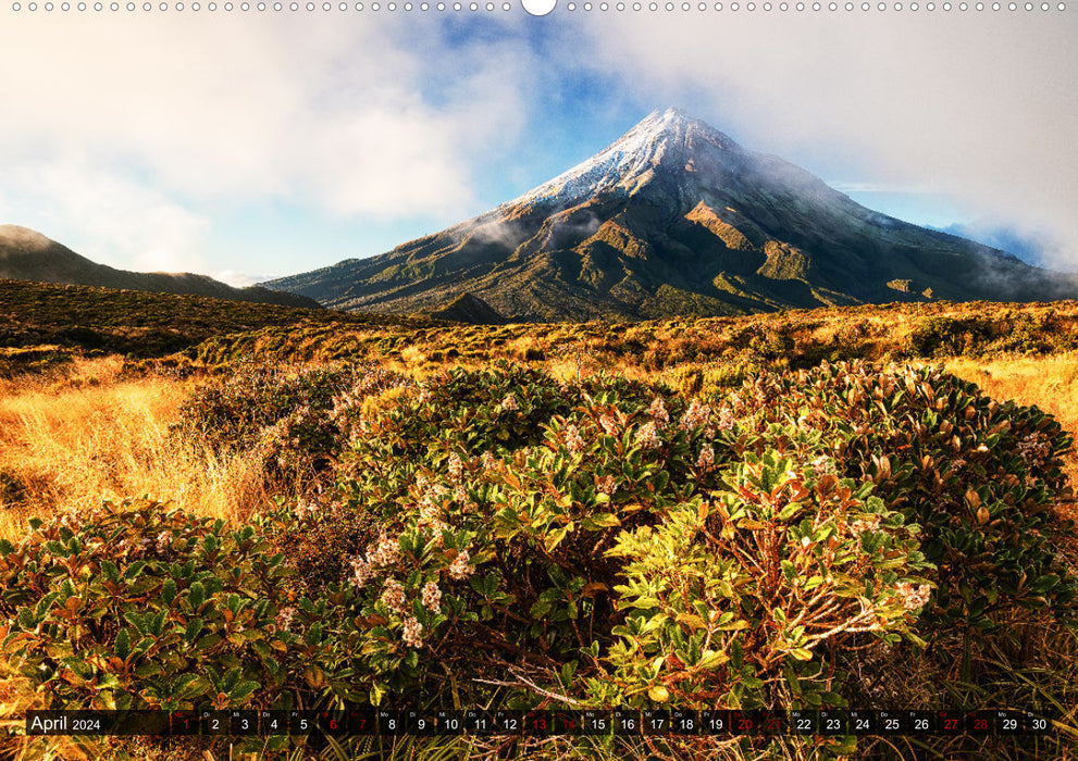 Der Norden Neuseelands: Vulkane, Wasserfälle und imposante Strände (CALVENDO Wandkalender 2024)
