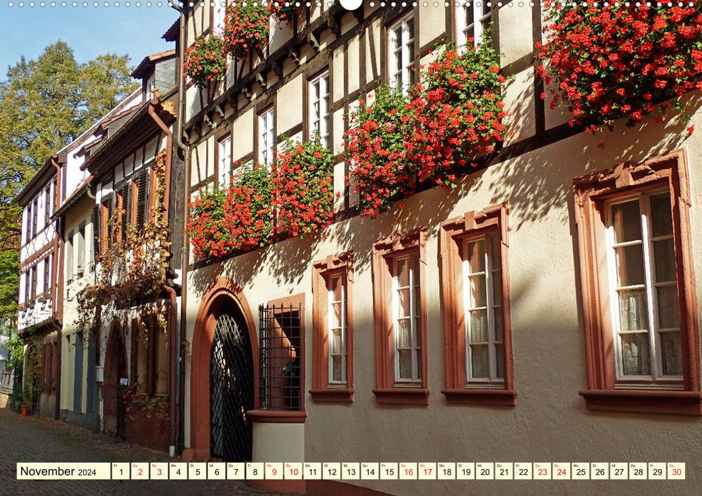Neustadt an der Weinstaße - maisons à colombages, vins et rues agréables (calendrier mural CALVENDO 2024) 