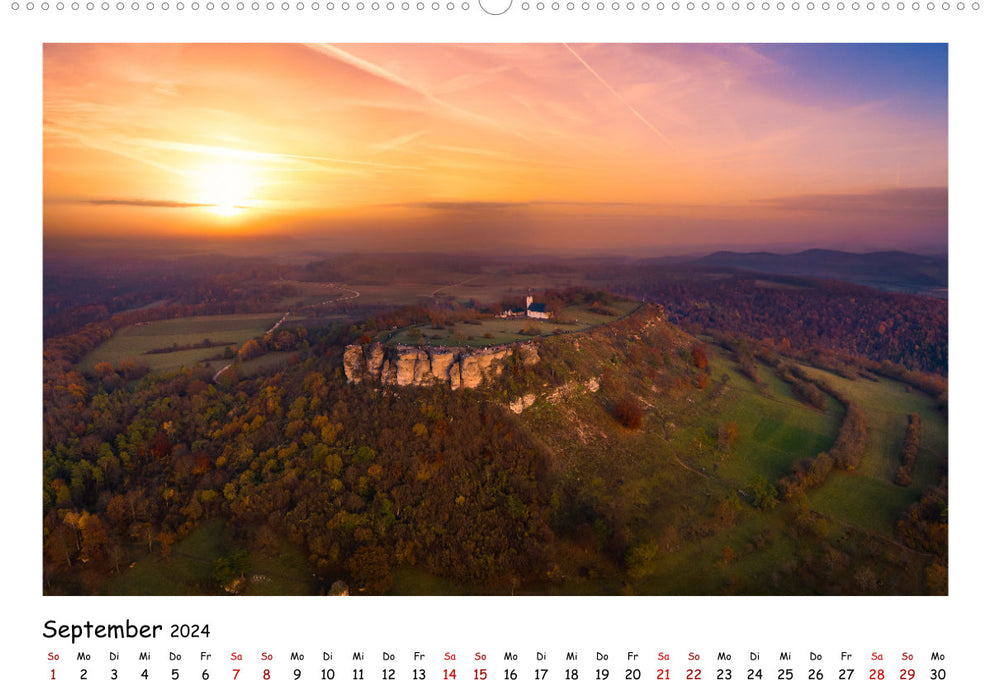 Fränkische Schweiz - Sehenswürdigkeiten der Berg- und Hügellandschaft (CALVENDO Wandkalender 2024)