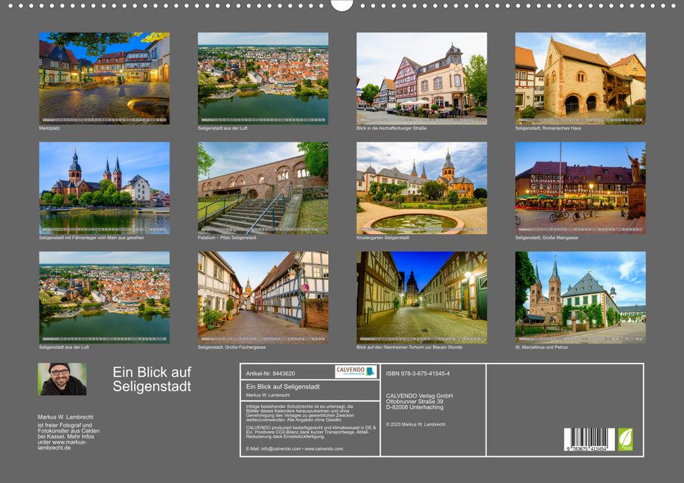 Ein Blick auf Seligenstadt (CALVENDO Wandkalender 2024)