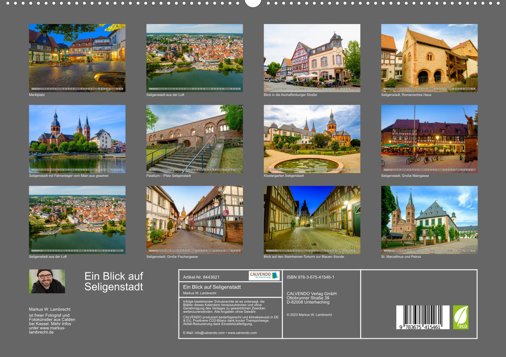 Ein Blick auf Seligenstadt (CALVENDO Premium Wandkalender 2024)