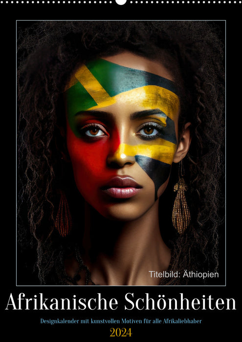 Beautés africaines (Calendrier mural CALVENDO 2024) 