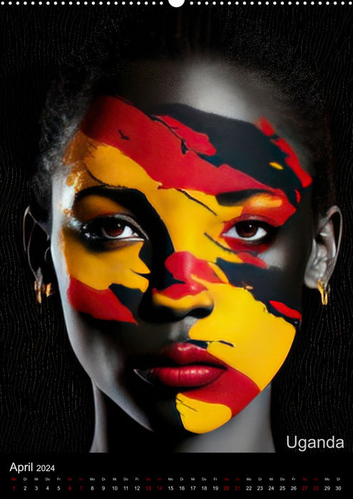 Afrikanische Schönheiten (CALVENDO Wandkalender 2024)