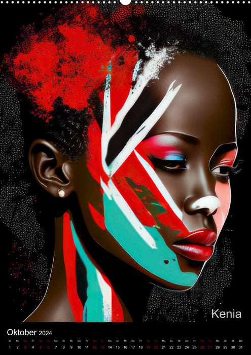Afrikanische Schönheiten (CALVENDO Premium Wandkalender 2024)